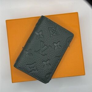 Louis Vuitton Dark Green Embossed Card Holder